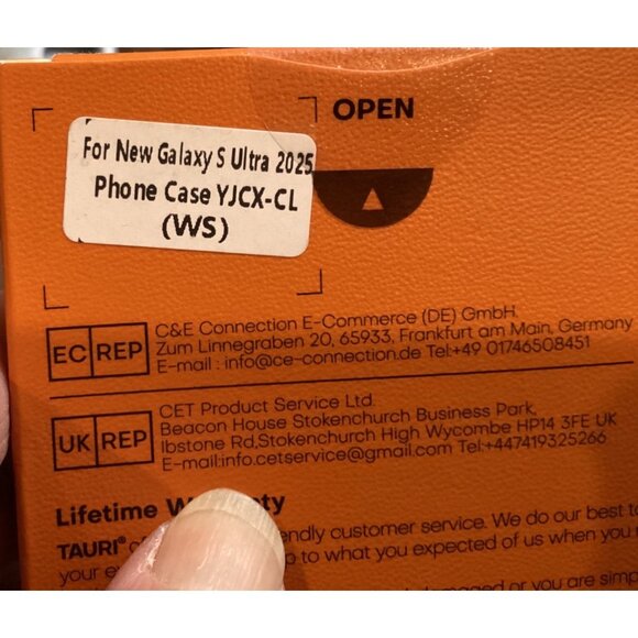 Tauri Phone Case Samsung Galaxy S23 Ultra 2025 YJCX-CL Slim Fit Clear In Color - Picture 4 of 5